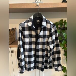 Roots Plaid Button-Up Shirt